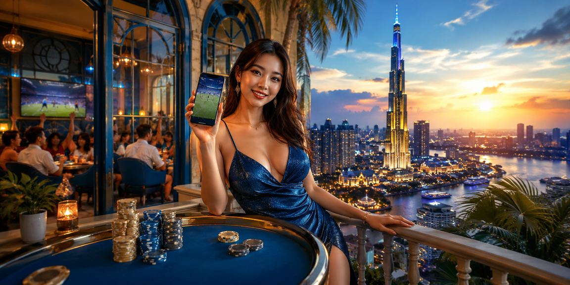 Người dùng TP.HCM xem kèo bóng đá trực tuyến trên điện thoại cùng ly cà phê