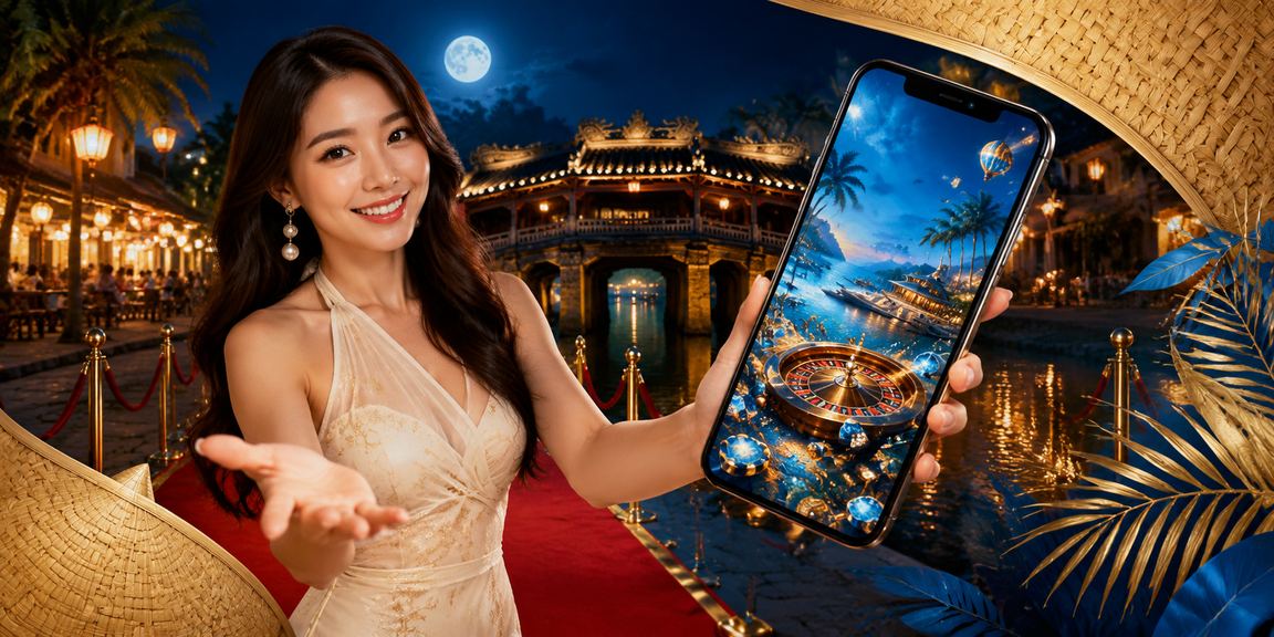 Trải nghiệm casino di động tại Hội An với nón lá truyền thống