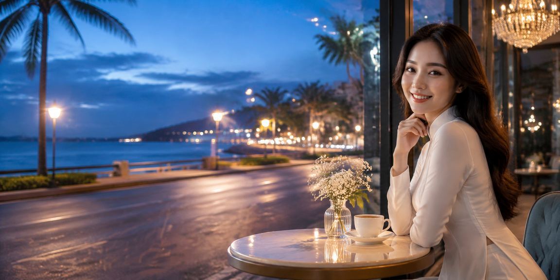 Người phụ nữ mặc áo dài tham gia card game tại Mũi Né – phong cách giải trí casino Việt Nam