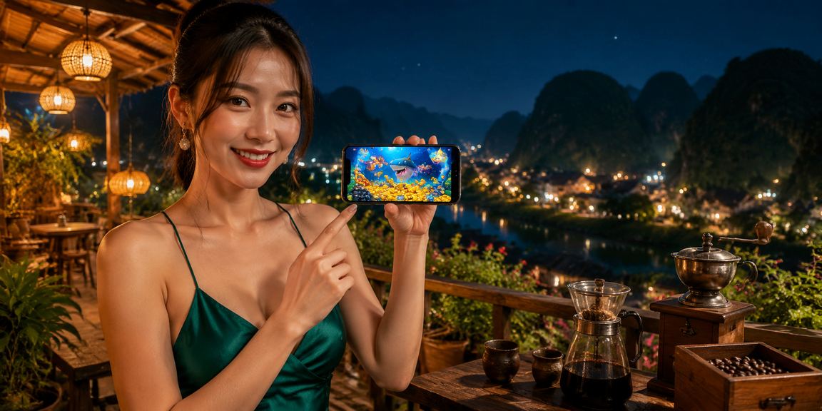 Người chơi High Roller tại Ninh Bình truy cập casino trên điện thoại bên tách cà phê buổi sáng